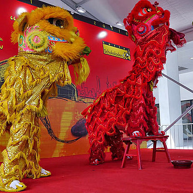 Traditional lion dance