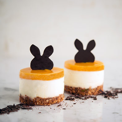Mango Cheesecakes mit Zotter Schokolade (Vorschau)