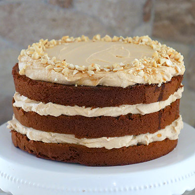 Cremige Cashew-Nougat-Torte
