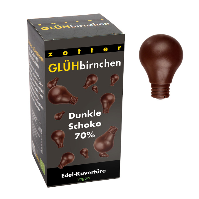 Glühbirnchen – Dunkle Schoko 70%