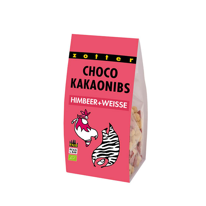 Raspberry + White Choco Cacao Nibs