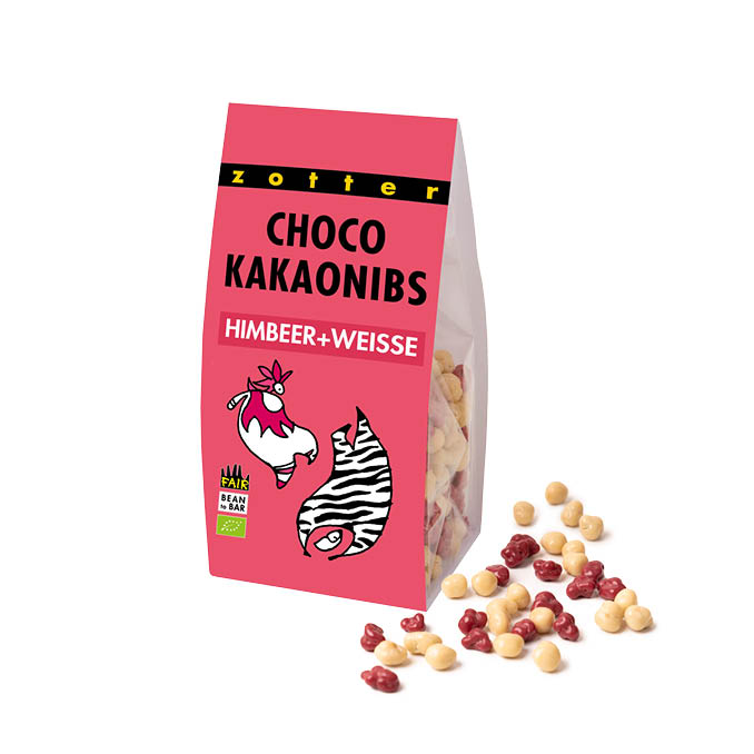 Raspberry + White Choco Cacao Nibs