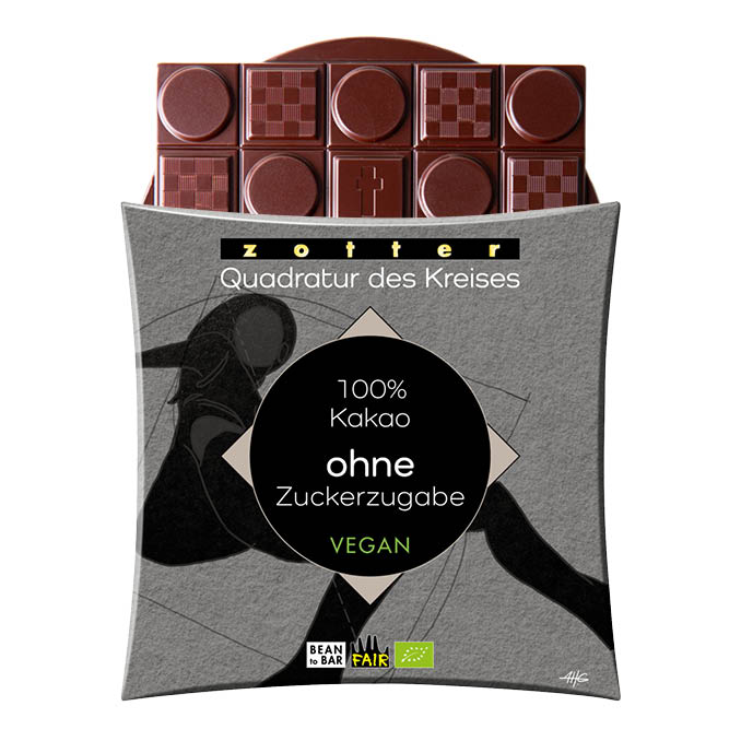 100% Dark Choc, No Added Sugar